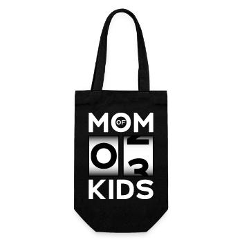 MOM OF 3 KIDS PREGNANT MOM - Gift Bag for Bottles - black - Front