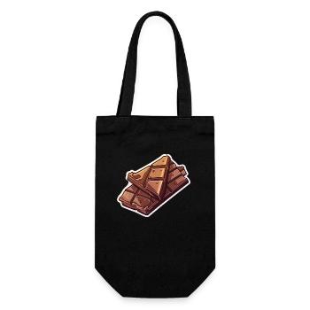 Barre de chocolat - Décadence délicate - Sac à bouteille - noir - Devant