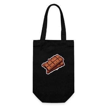 Chocolate chocolate bar - Gift Bag for Bottles - black - Front