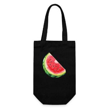 Tranche de pastèque désaltérant la soif - Sac à bouteille - noir - Devant