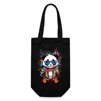 Cool Panda - Gift Bag for Bottles - black - Front
