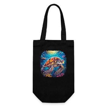 Harmonious Underwater Sonata - Gift Bag for Bottles - black - Front