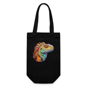 Iguanische Lebendige Farben - Chromatische - Geschenkbeutel für Flaschen - Schwarz - Vorne