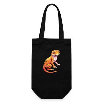 Leopard Gecko - Chromatische Melodien - Geschenkbeutel für Flaschen - Schwarz - Vorne
