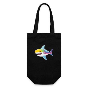 Kawaii Hai - Profondeurs colorées - Sac à bouteille - noir - Devant