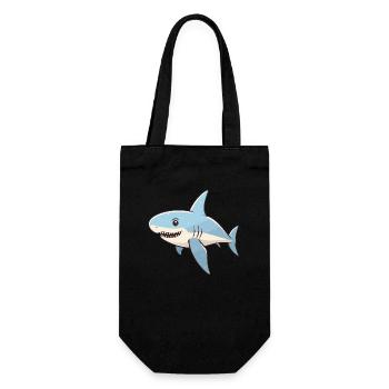 Kawaii Hai - Merveille de l’océan - Sac à bouteille - noir - Devant