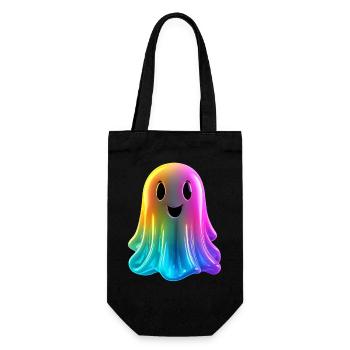 Colorful Ghost - Gift Bag for Bottles - black - Front