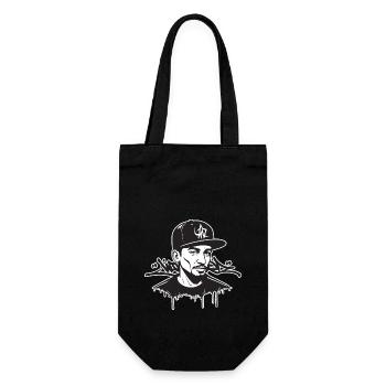New York Style Graffiti - Gift Bag for Bottles - black - Front