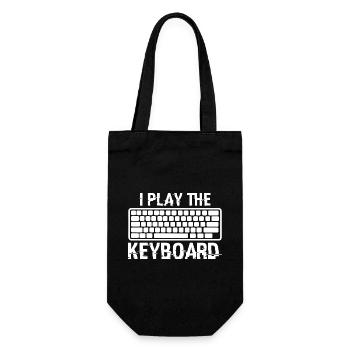 I Play The Keyboard Present For Coding Lover Gamer - Sac à bouteille - noir - Devant