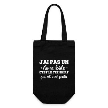 J'ai Pas Un Gros Bide C'est Le Tee Shirt Cadeau - Sac à bouteille - noir - Devant