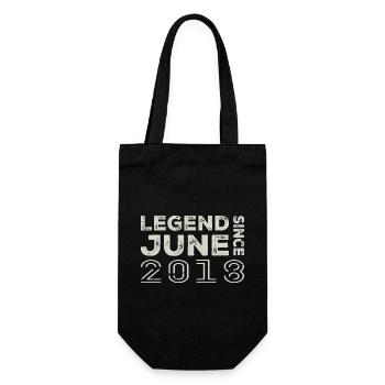 June 2018 Birthday June 2018 June Gift 2018 - Gift Bag for Bottles - black - Front