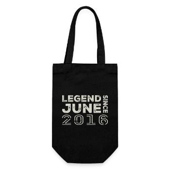 June 2016 Birthday June 2016 June Gift 2016 - Gift Bag for Bottles - black - Front