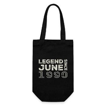 Juin 1990 Anniversaire Juin 1990 Juin Cadeau 1990 - Sac à bouteille - noir - Devant