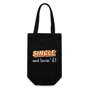 Célibataire et aimant ça - Sac à bouteille - noir - Devant