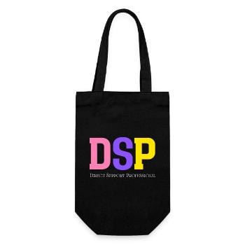 Direct Support Professional - Gift Bag for Bottles - black - Front