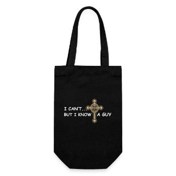Je ne peux pas mais je connais un gars chrétien de Jésus - Sac à bouteille - noir - Devant