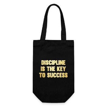 Discipline is the key to success - Sac à bouteille - noir - Devant