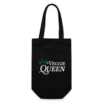 Vegan - Gift Bag for Bottles - black - Front