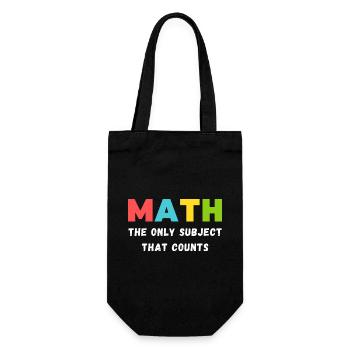Mathematics Quote | Maths Teacher - Gift Bag for Bottles - black - Front