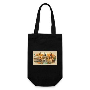Rome, Italie - Ville éternelle - Sac à bouteille - noir - Devant