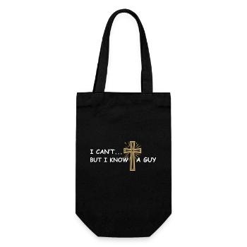 Je ne peux pas mais je connais un gars chrétien de Jésus - Sac à bouteille - noir - Devant