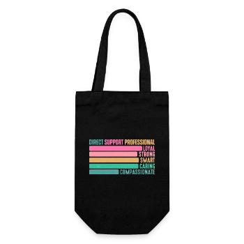 Direct Support Professional - Gift Bag for Bottles - black - Front