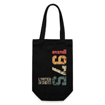 1975 Jahrgang Limited Edition - Geschenkbeutel für Flaschen - Schwarz - Vorne