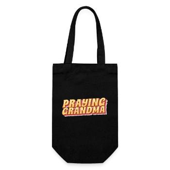 Praying Grandma - Betende Oma - Gift Bag for Bottles - black - Front