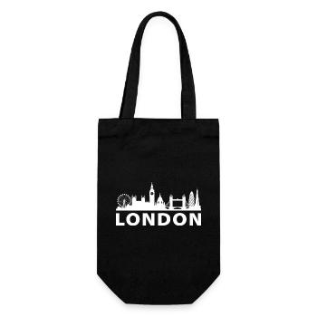 Skyline de Londres - Sac à bouteille - noir - Devant