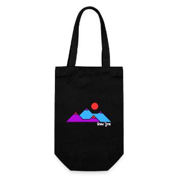 Snow time! SKI SWEATSHIRT For skiing comfort - Gift Bag for Bottles - black - Front