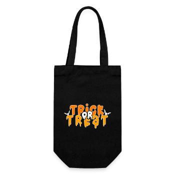 Halloween design trick or treat? Trick or Treat - Gift Bag for Bottles - black - Front