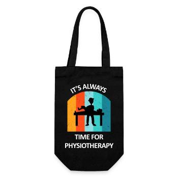 Physiothérapeute Cadeau humoristique disant drôle - Sac à bouteille - noir - Devant