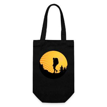 Wanderbekleidung Outdoor Backpacking Camping - Geschenkbeutel für Flaschen - Schwarz - Vorne