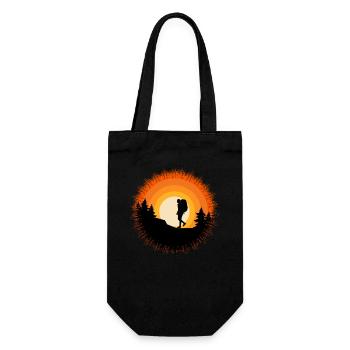 Wanderbekleidung Outdoor Backpacking Camping - Geschenkbeutel für Flaschen - Schwarz - Vorne