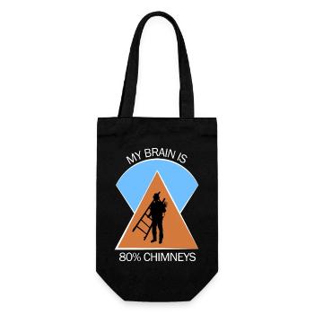 Chimney Sweep Chimney Sweep - Gift Bag for Bottles - black - Front