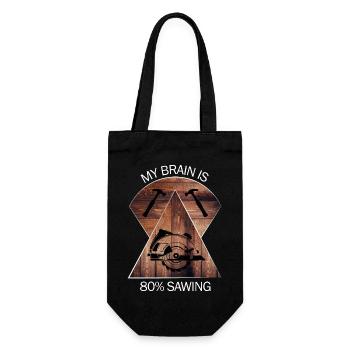 Carpenter, carpenter, carpenter, carpenter, craftsman, wood - Gift Bag for Bottles - black - Front