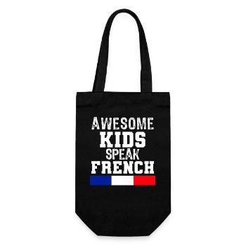 Cadeau de langue française pour les enfants géniaux pour la France - Sac à bouteille - noir - Devant
