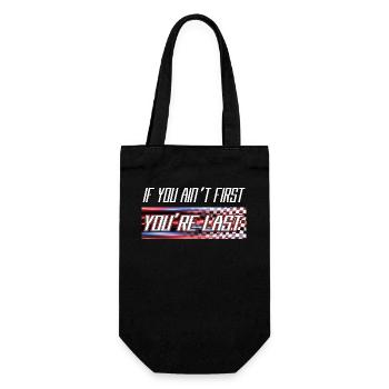 If you're not first, you're last - Gift Bag for Bottles - black - Front