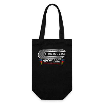 If you're not first, you're last - Gift Bag for Bottles - black - Front
