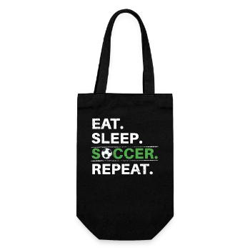 Eat Sleep Soccer Repeat - Soccer Player - Gift Bag for Bottles - black - Front