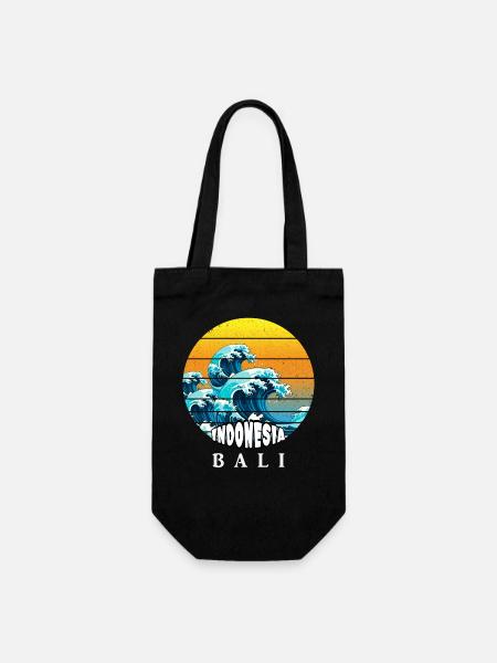 Bali - Indonesien - Geschenkbeutel für Flaschen - Schwarz