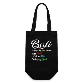 Bali - Indonesia - Gift Bag for Bottles - black - Front