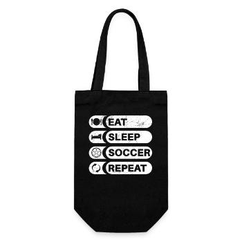 Eat Sleep Soccer Repeat - Soccer Player - Gift Bag for Bottles - black - Front