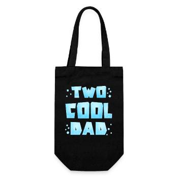 Two cool - 2. Geburtstag für Papa - Geschenkbeutel für Flaschen - Schwarz - Vorne
