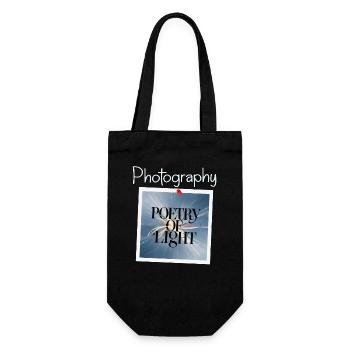Photography is the poetry of light - Geschenkbeutel für Flaschen - Schwarz - Vorne