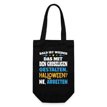 Soon it's back to the creepy figures - Gift Bag for Bottles - black - Front