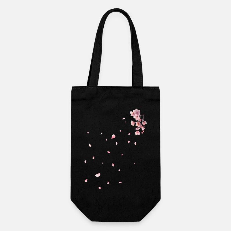 Sakura - Fleurs de cerisier - Sac à bouteille - noir