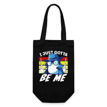 Je dois juste être moi, Pingouin - Sac à bouteille - noir - Devant