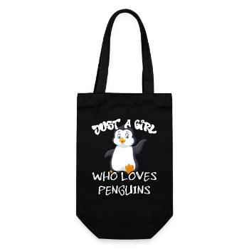 Juste une fille qui aime les pingouins - Sac à bouteille - noir - Devant