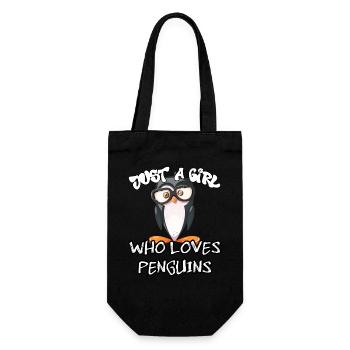 Juste une fille qui aime les pingouins - Sac à bouteille - noir - Devant